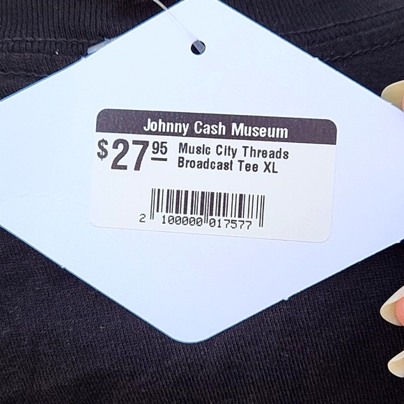 Men's Nashville Music City t-shirt,  black, Johnny Cash Museum, XL, NWT - Picture 6 of 9